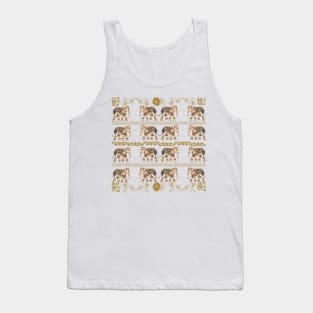 Thai elephants and Thai patterns are sweet, soft, and beautiful. Tank Top